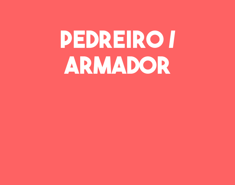 Pedreiro / Armador-São José Dos Campos - Sp 9
