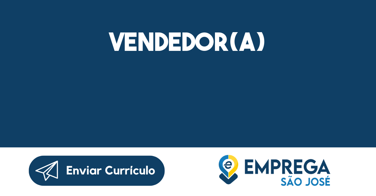 Vendedor(A)-São José Dos Campos - Sp 325