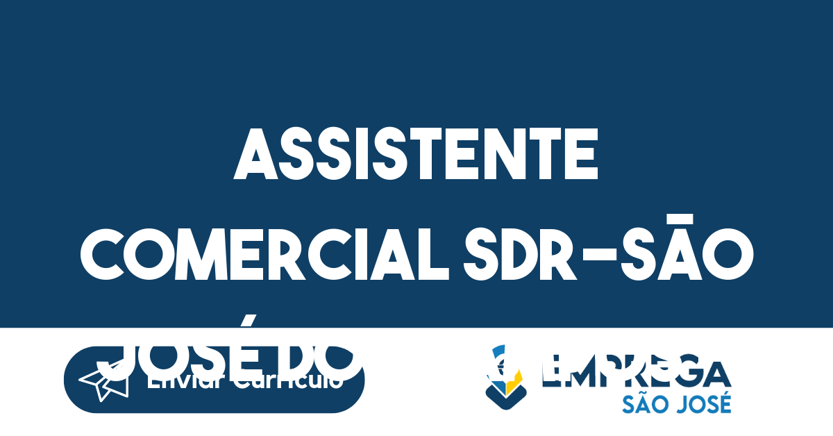 Assistente Comercial Sdr-São José Dos Campos - Sp 233