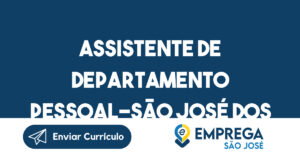 Assistente De Departamento Pessoal-São José Dos Campos - Sp 7