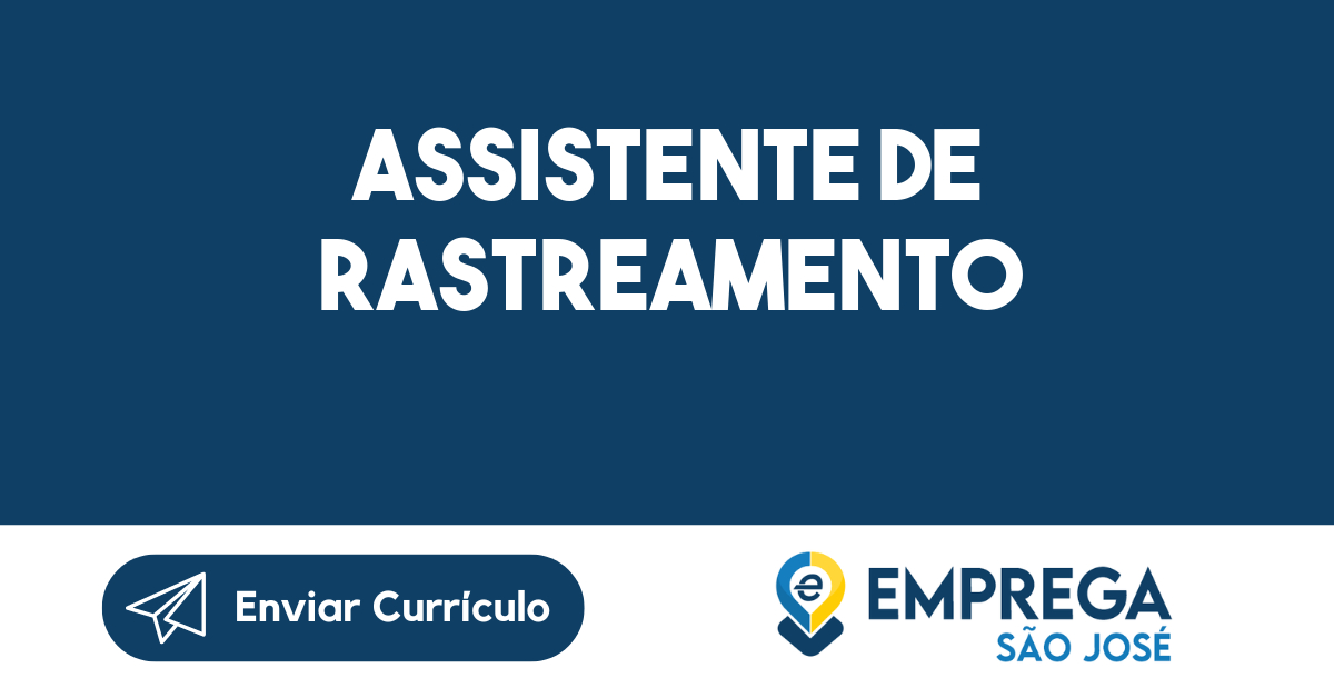 Assistente De Rastreamento-Guararema - Sp 191