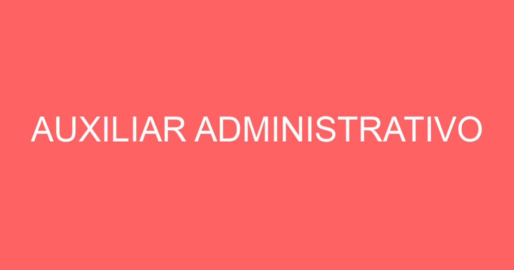Auxiliar Administrativo-Jacarei - Sp 1