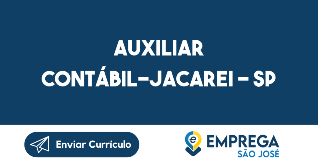 Auxiliar Contábil-Jacarei - Sp 1 Auxiliar Contábil-Jacarei - Sp 1