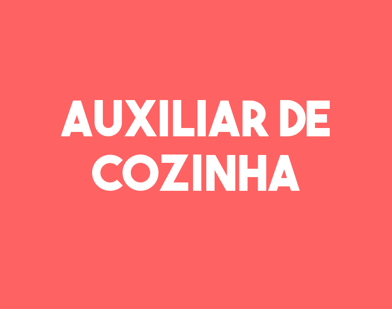 Auxiliar De Cozinha-São José Dos Campos - Sp 1