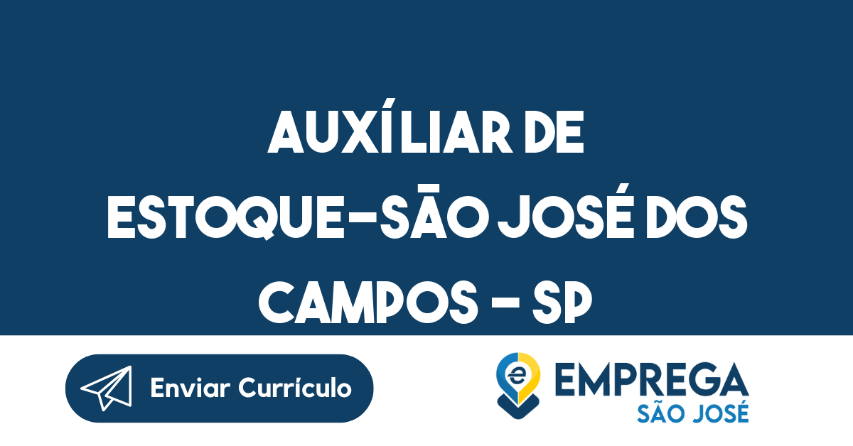 Auxíliar De Estoque-São José Dos Campos - Sp 93