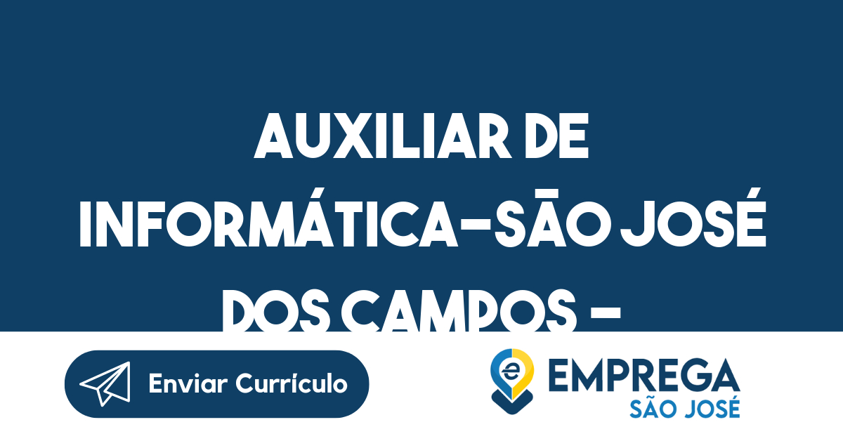 Auxiliar De Informática-São José Dos Campos - Sp 11