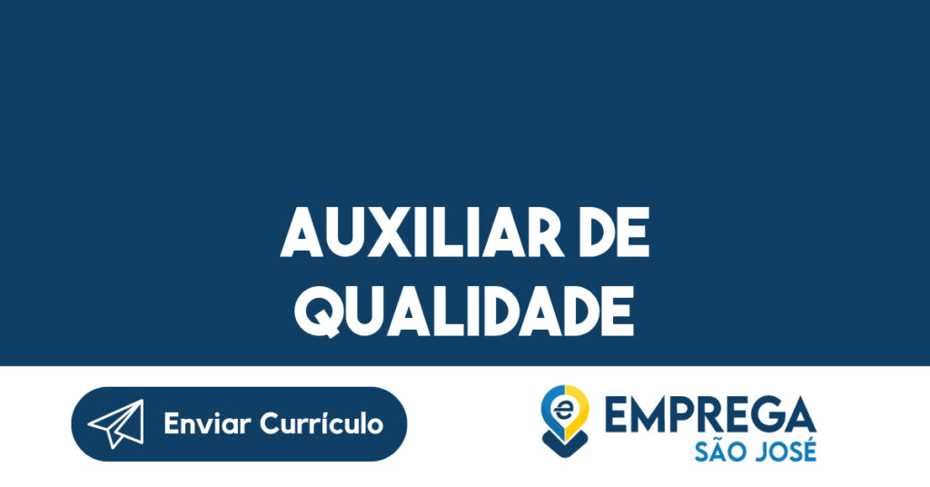 Auxiliar De Qualidade-Caçapava - Sp 1