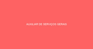 Auxiliar De Serviços Gerais-Jacarei - Sp 7