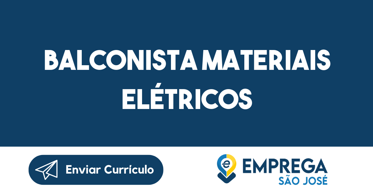 Balconista Materiais Elétricos-São José Dos Campos - Sp 191