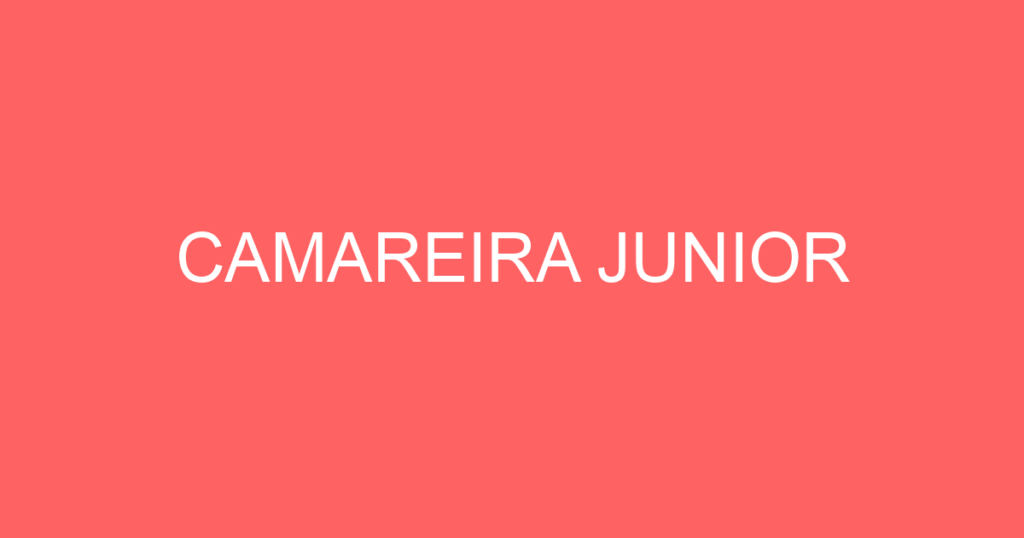 Camareira Junior-São José Dos Campos - Sp 1 Camareira Junior-São José Dos Campos - Sp 1
