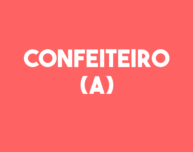 Confeiteiro (A)-São José Dos Campos - Sp 41