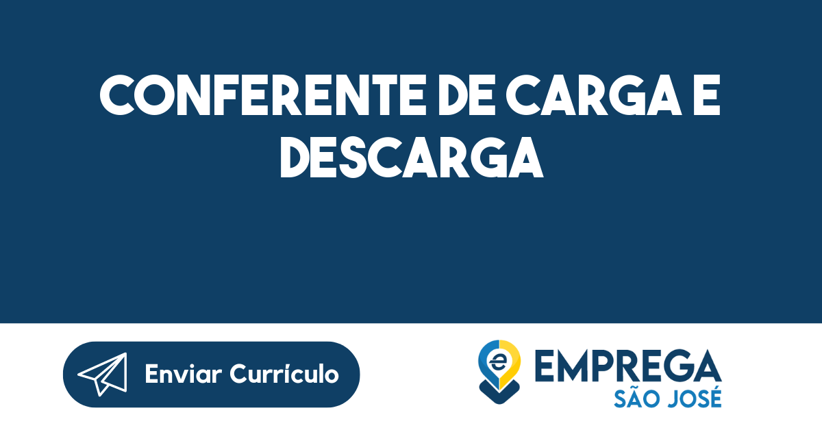 Conferente De Carga E Descarga-Guararema - Sp 73