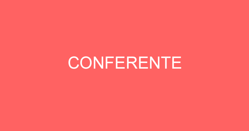 Conferente-São José Dos Campos - Sp 1 Conferente-São José Dos Campos - Sp 1