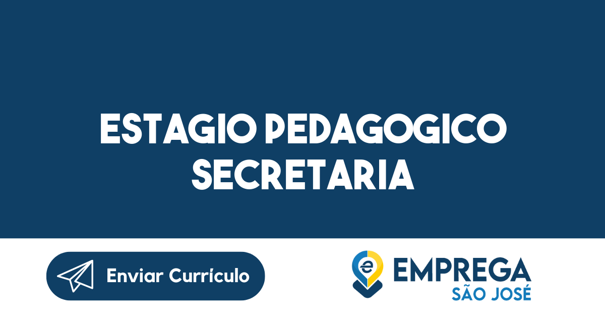 Estagio Pedagogico Secretaria-São José Dos Campos - Sp 267