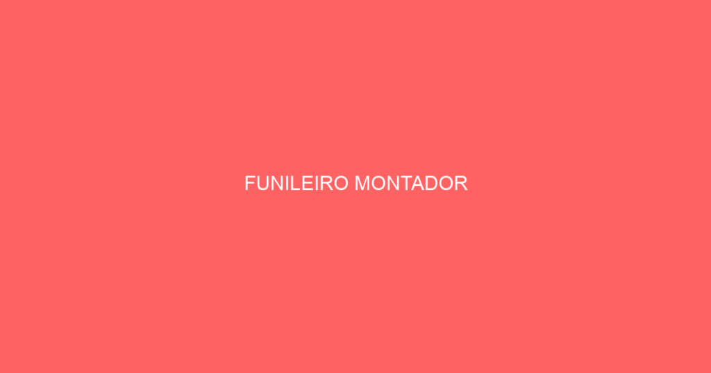 Funileiro Montador (Dutos Refrigeração) -São José Dos Campos - Sp 1