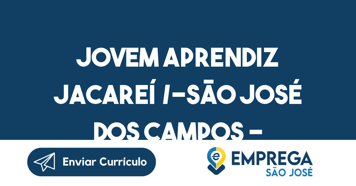Jovem Aprendiz Jacareí /-São José Dos Campos - Sp 125