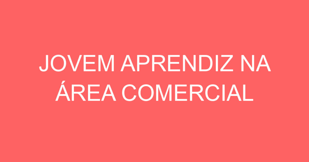 Jovem Aprendiz Na Área Comercial-São José Dos Campos - Sp 1
