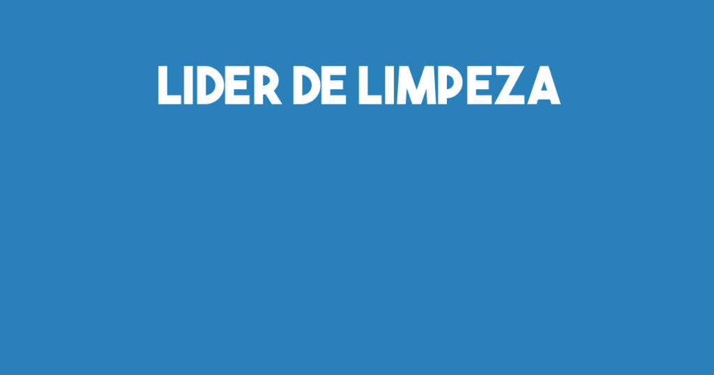Lider De Limpeza-São José Dos Campos - Sp 1