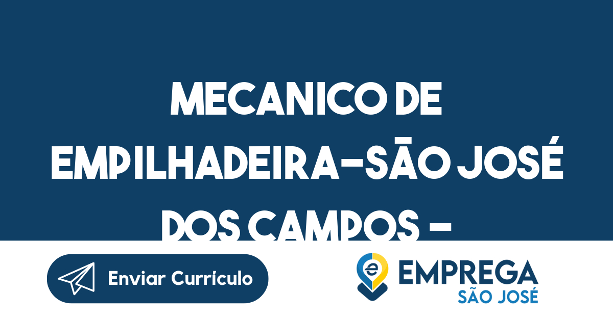 Mecanico De Empilhadeira-São José Dos Campos - Sp 255