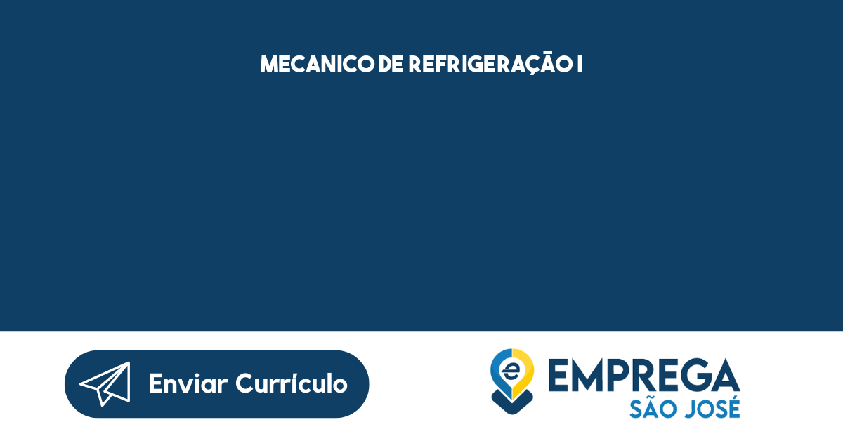 Mecanico De Refrigeração I-São José Dos Campos - Sp 123