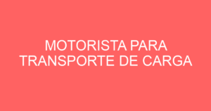 Motorista Para Transporte De Carga-São José Dos Campos - Sp 6