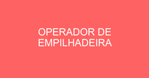 Operador De Empilhadeira-Caçapava - Sp 15