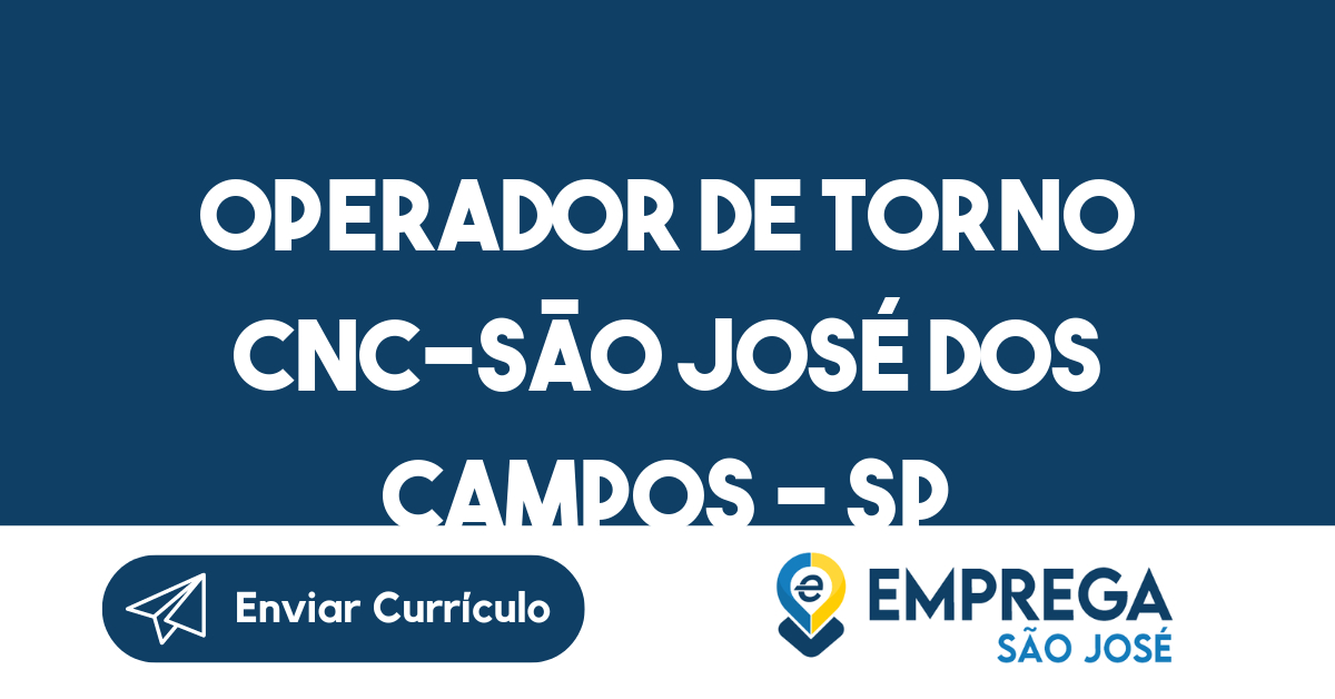 Operador De Torno Cnc-São José Dos Campos - Sp 45