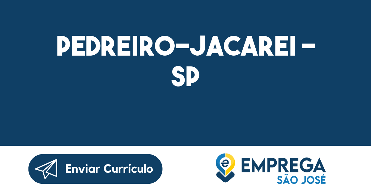 Pedreiro-Jacarei - Sp 257