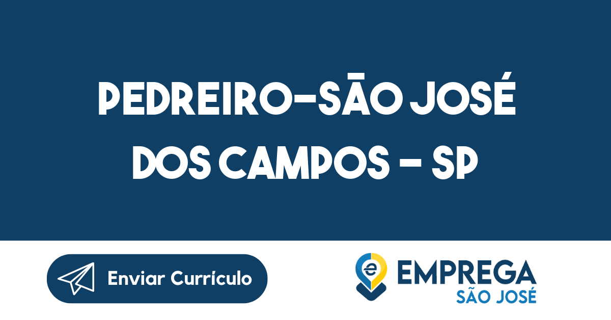 Pedreiro-São José Dos Campos - Sp 253