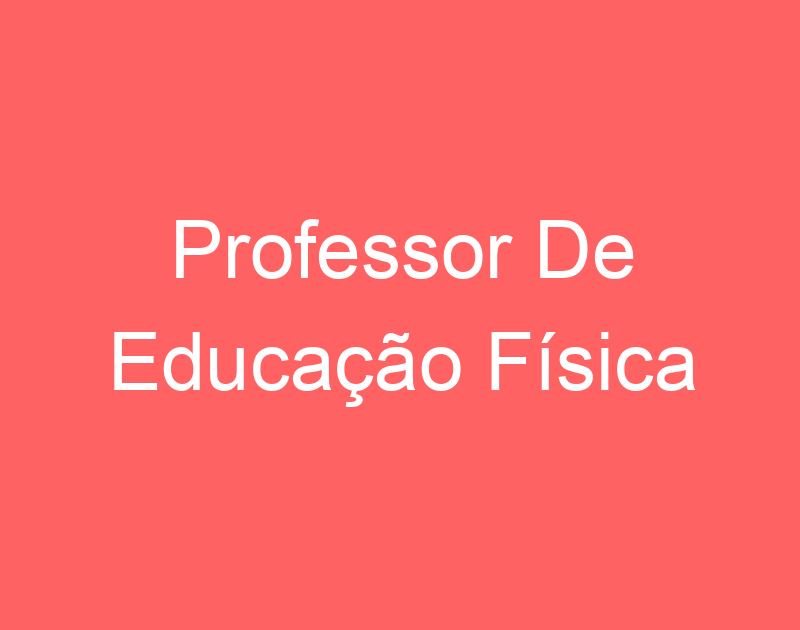 Professor De Educação Física-São José Dos Campos - Sp 27