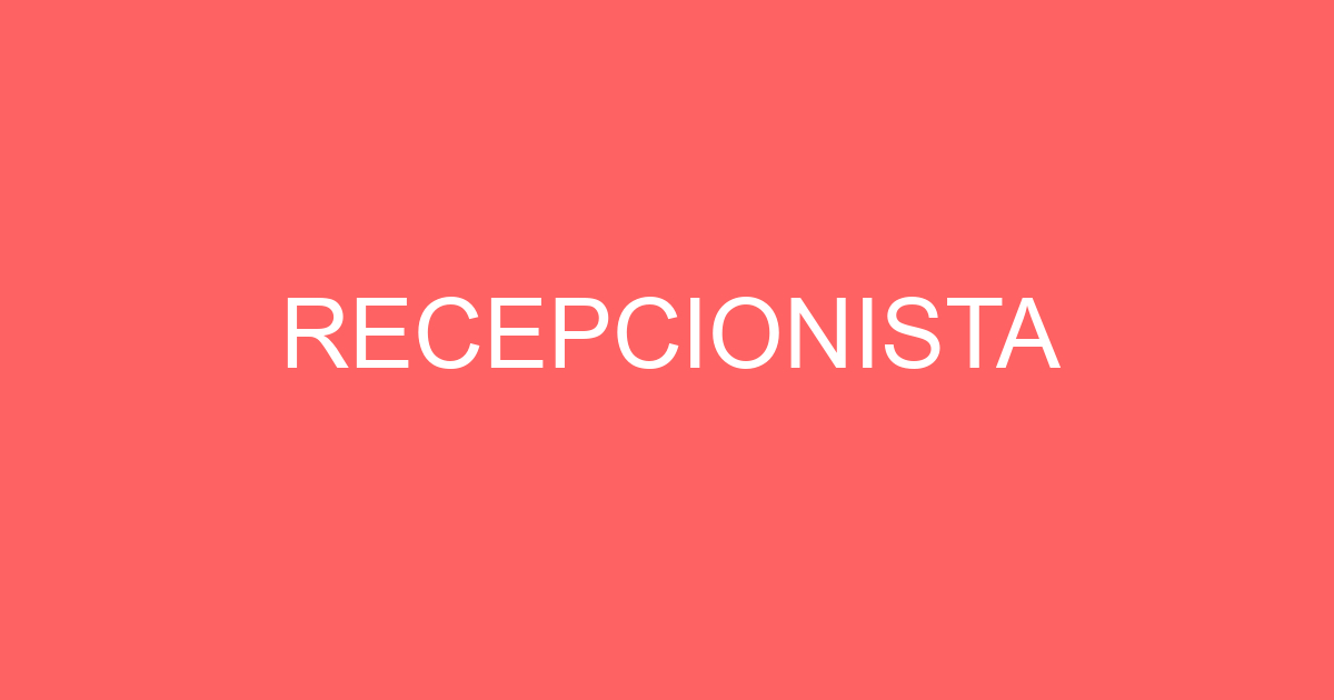 Recepcionista-Jacarei - Sp 199