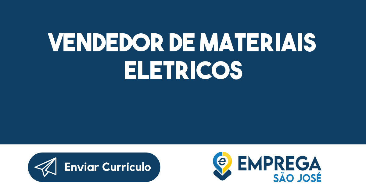 Vendedor De Materiais Eletricos-São José Dos Campos - Sp 235