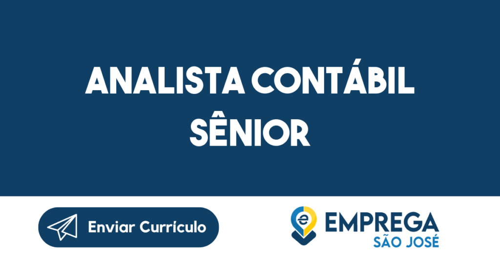 Analista Contábil Sênior-São José Dos Campos - Sp 1