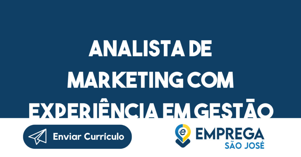 Analista De Marketing Com Experiência Em Gestão De Tráfego Pago - Home Office-Caçapava - Sp 1