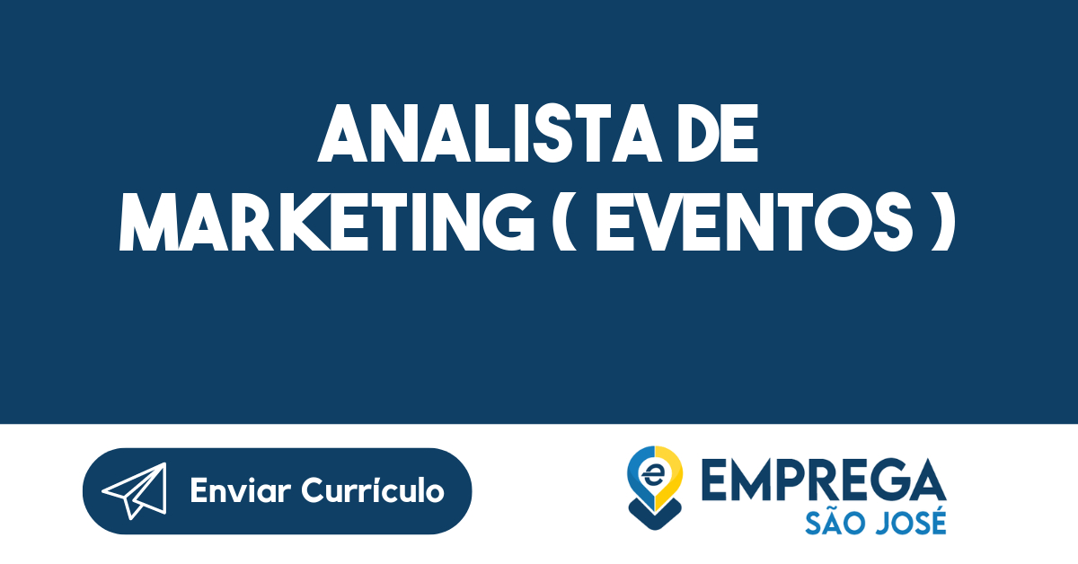 Analista De Marketing ( Eventos )-Jacarei - Sp 77