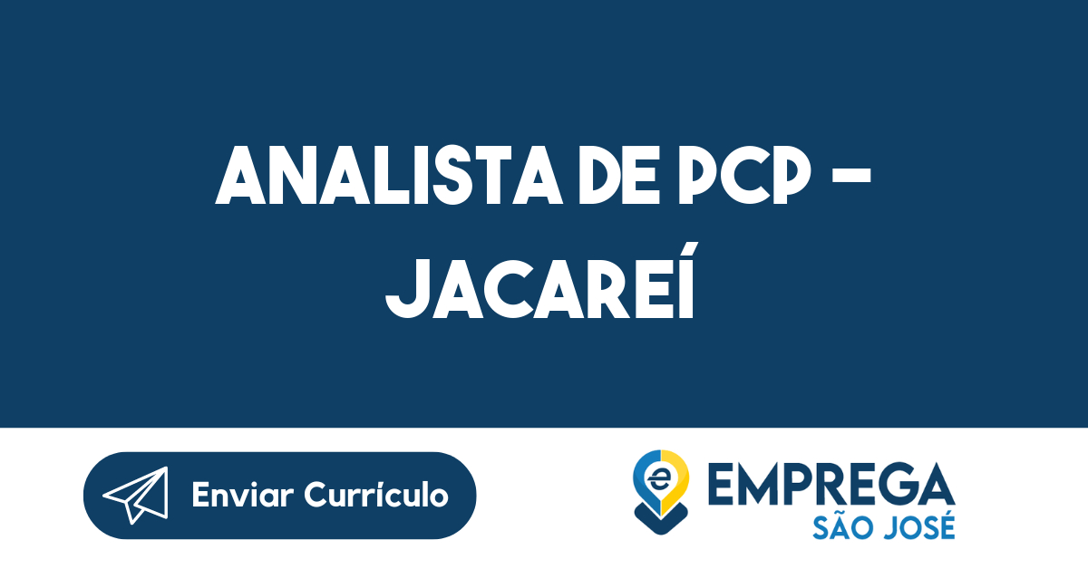 Analista De Pcp - Jacareí-Jacarei - Sp 23