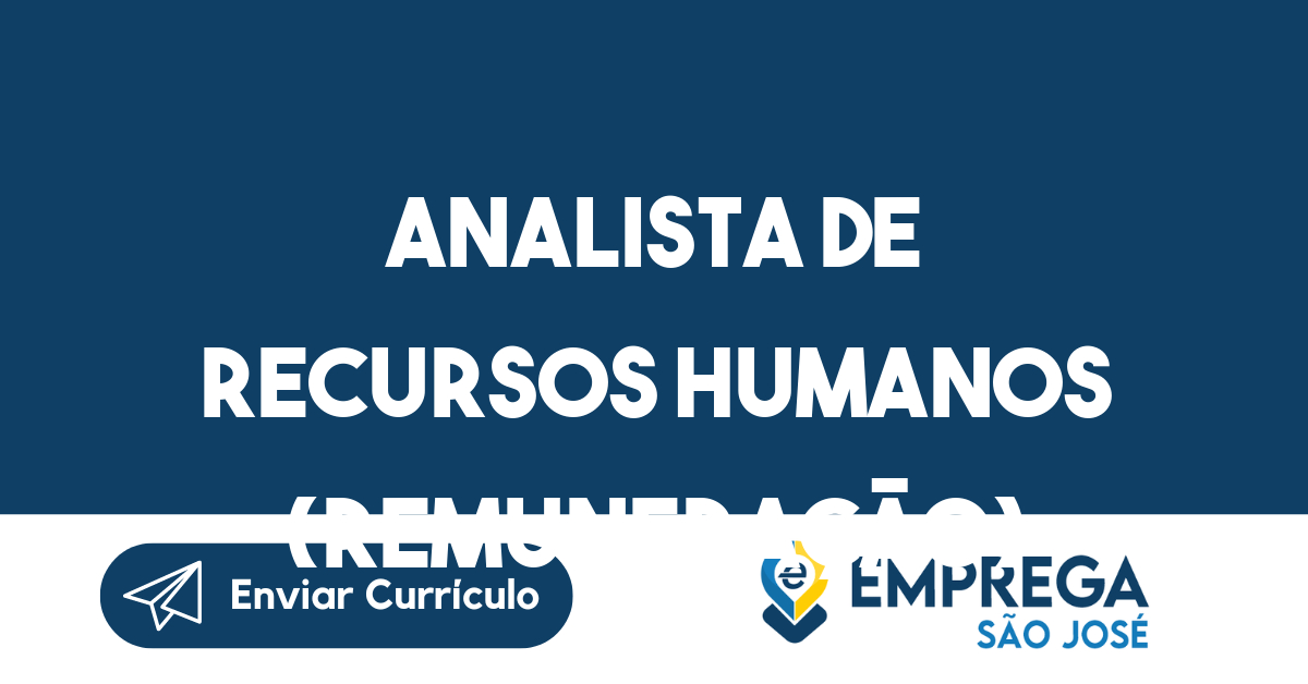 Analista De Recursos Humanos (Remuneração)-São José Dos Campos - Sp 13