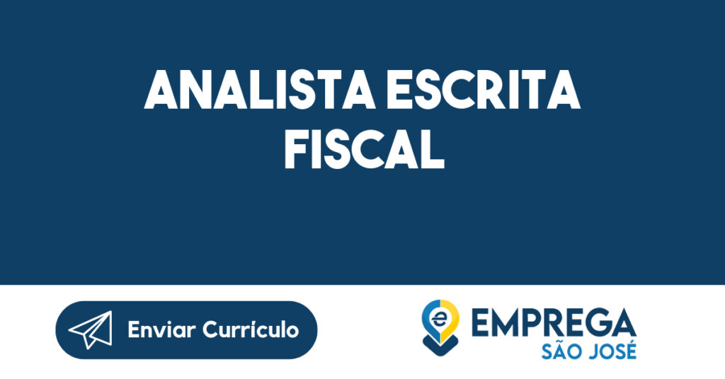Analista Escrita Fiscal -São José Dos Campos - Sp 1