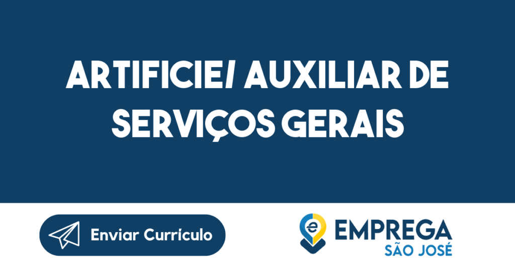 Artificie/ Auxiliar De Serviços Gerais-São José Dos Campos - Sp 1