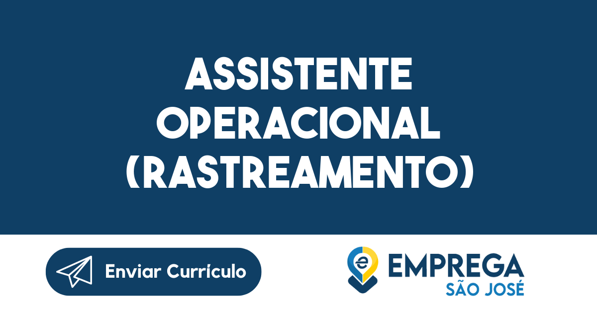 Assistente Operacional (Rastreamento)-Guararema - Sp 3