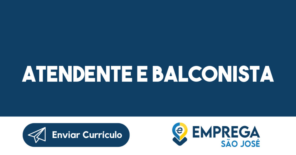 Atendente E Balconista-São José Dos Campos - Sp 1