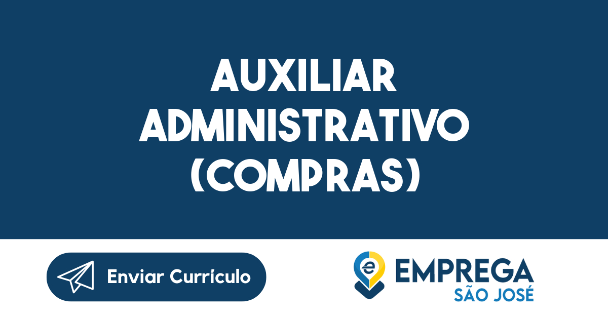 Auxiliar Administrativo (Compras)-São José Dos Campos - Sp 371