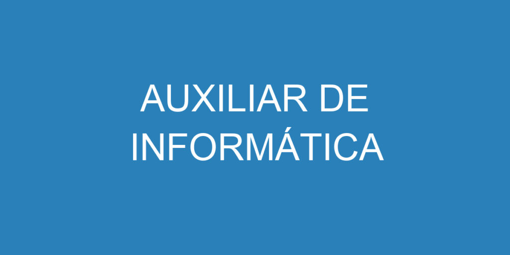 Auxiliar De Informática-São José Dos Campos - Sp 1