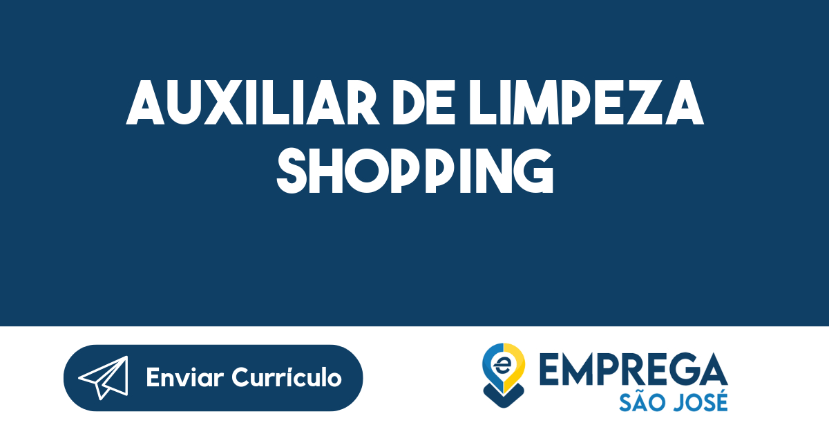 Auxiliar De Limpeza Shopping-São José Dos Campos - Sp 373