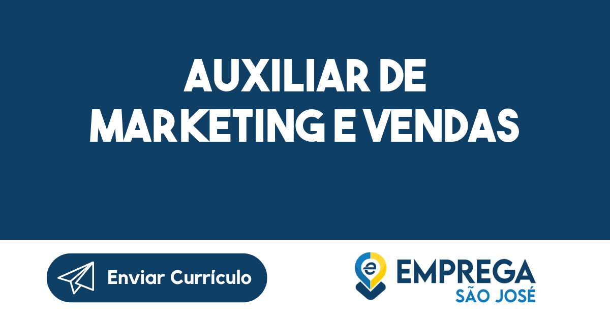 Auxiliar De Marketing E Vendas-São José Dos Campos - Sp 1