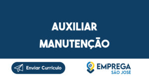 Auxiliar Manutenção-São José Dos Campos - Sp 12