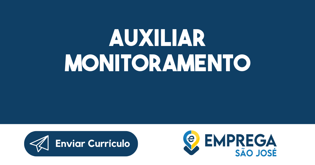 Auxiliar Monitoramento-Guararema - Sp 183