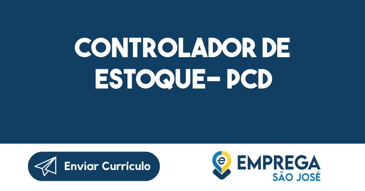 Controlador De Estoque- Pcd-São José Dos Campos - Sp 329
