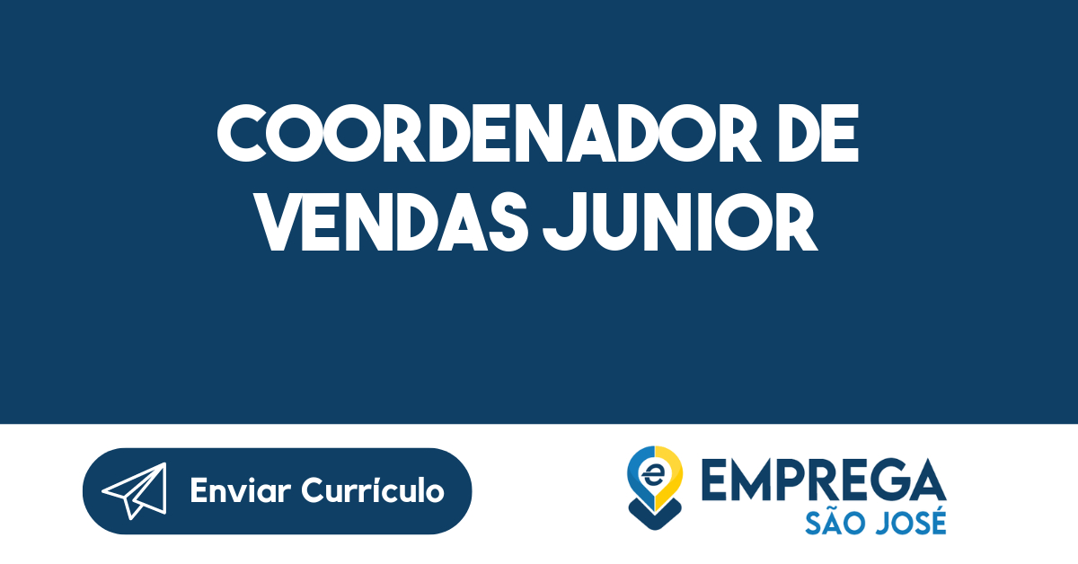 Coordenador De Vendas Junior-São José Dos Campos - Sp 325
