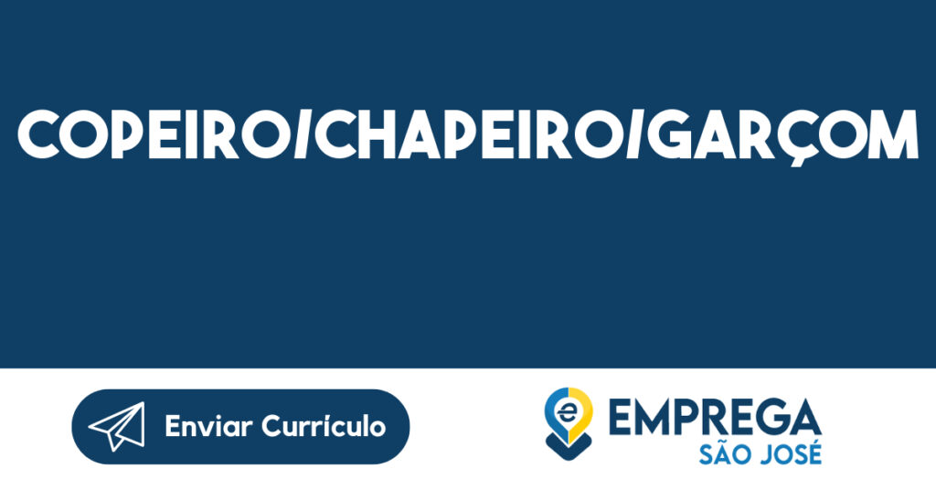 Copeiro/Chapeiro/Garçom-São José Dos Campos - Sp 1